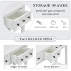 Rustic 4-drawer Entryway Console Table