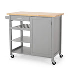 Desserte de cuisine contemporaine Westcliffe à roulettes par Christopher Knight Home - 41,75 l x 18,90 P x 35,25 H