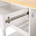 Desserte de cuisine contemporaine Westcliffe à roulettes par Christopher Knight Home - 41,75 l x 18,90 P x 35,25 H