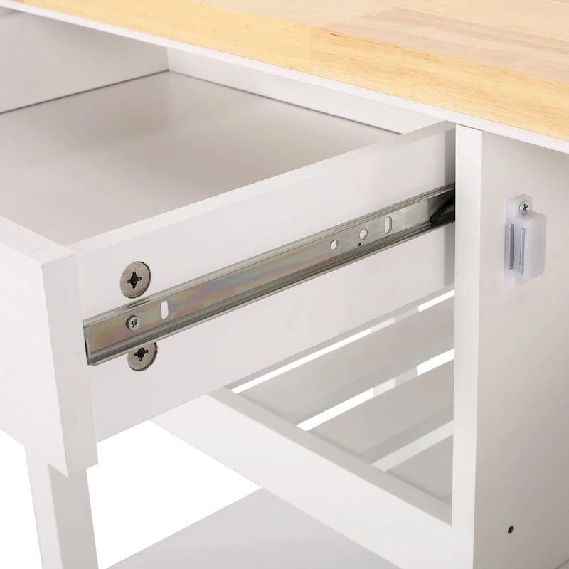 Westcliffe Contemporary Kitchen Cart with Wheels by Christopher Knight Home - 41.75 W x 18.90 D x 35.25 H