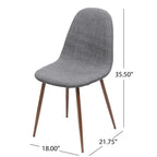 Chaises de salle à manger Caden de style Mid-century (lot de 2) par Christopher Knight Home