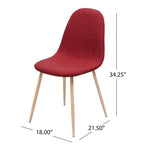 Chaises de salle à manger Caden de style Mid-century (lot de 2) par Christopher Knight Home