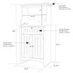 Home and Office Microwave/Coffee Maker Utility Cabinet