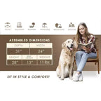 Balkene Home Sava Indoor Outdoor Folding Chair All Weather Wicker Low Slung Portable Seating Solid Acacia Wood Woven Seat - Brown Webbing