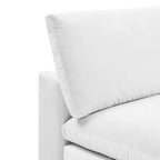 Down Filled Overstuffed Performance Velvet Armless Chair