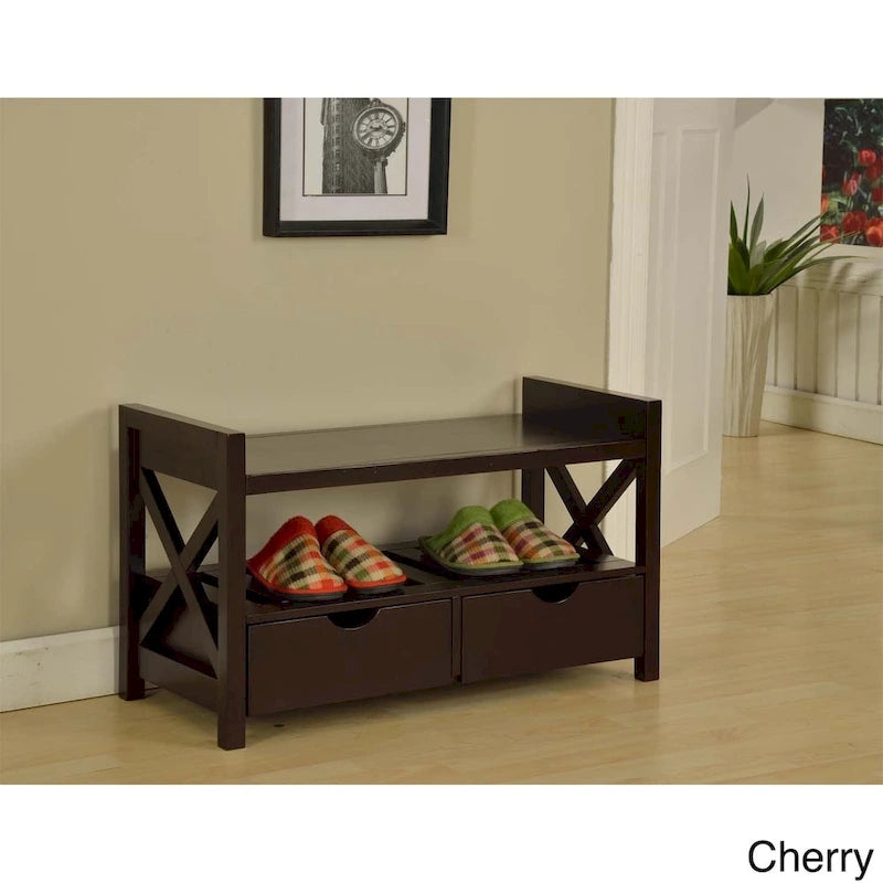 Banc de rangement pour entrée