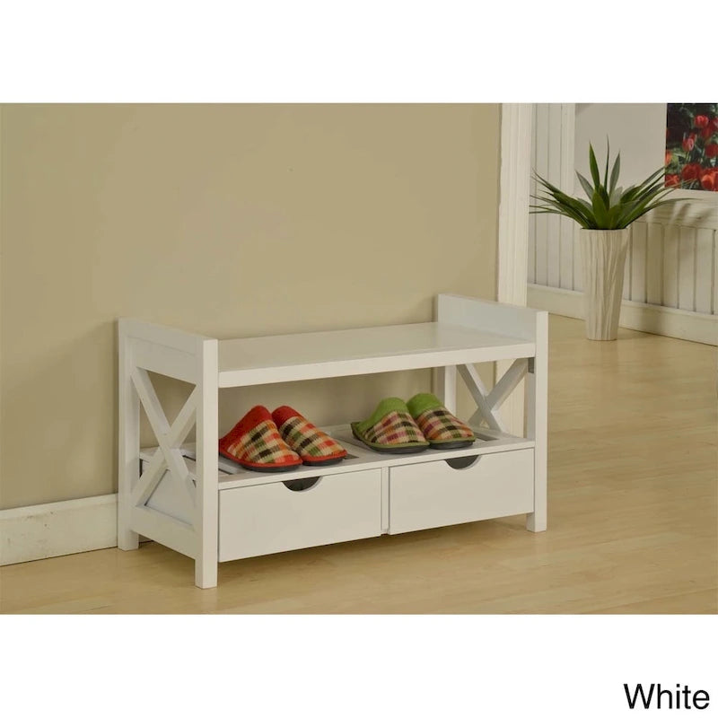 Banc de rangement pour entrée