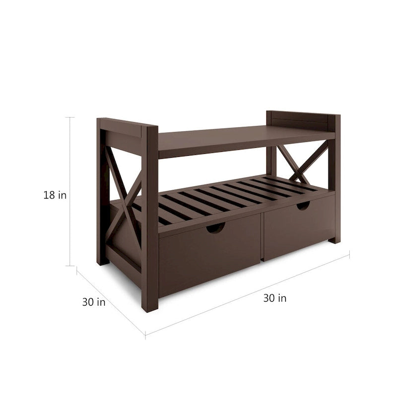 Banc de rangement pour entrée