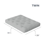 Loosh Home 10 Gel Memory Foam Twin Size Futon Mattress