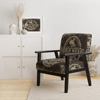 Chaise d'appoint contemporaine de style rustique tapissée Designart Wild West Rodeo - Fauteuil