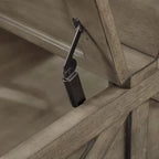 36-inch Acacia and Pine Storage Coffee Table by