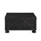 36-inch Acacia and Pine Storage Coffee Table by