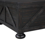 36-inch Acacia and Pine Storage Coffee Table by