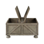 36-inch Acacia and Pine Storage Coffee Table by