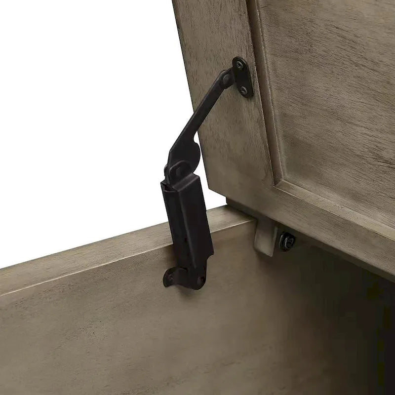 36-inch Acacia and Pine Storage Coffee Table by