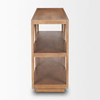 Console arquée Bela en bois massif marron moyen (54)