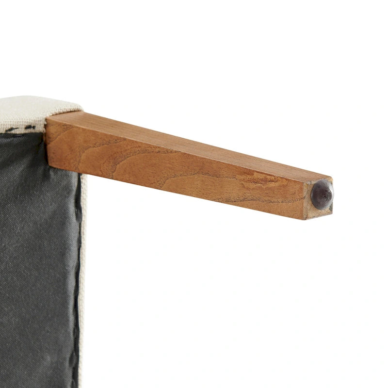 Faux Leather/ Linen Dining Side Chair, (Set of 2)