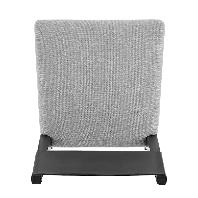 Faux Leather/ Linen Dining Side Chair, (Set of 2)