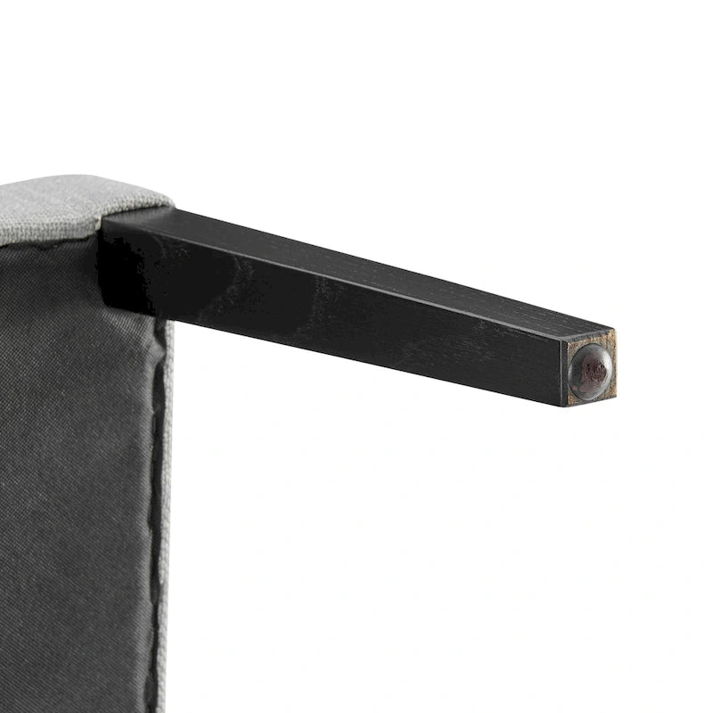 Faux Leather/ Linen Dining Side Chair, (Set of 2)