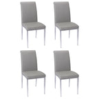 Somette Contemporary Upholstered Cantilever Side Chair, Set of 4