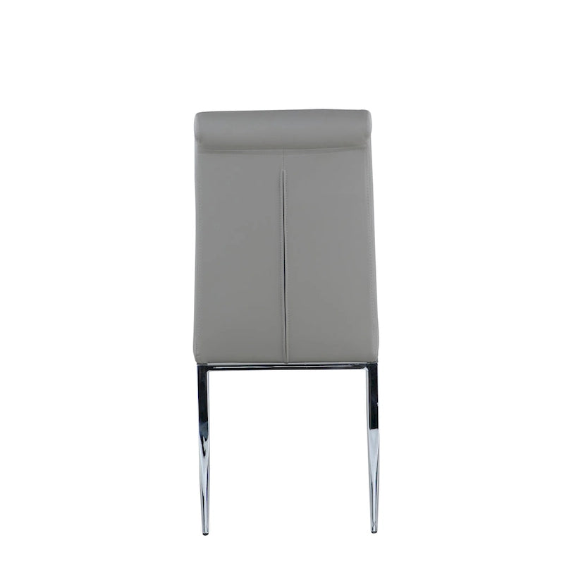 Somette Contemporary Upholstered Cantilever Side Chair, Set of 4