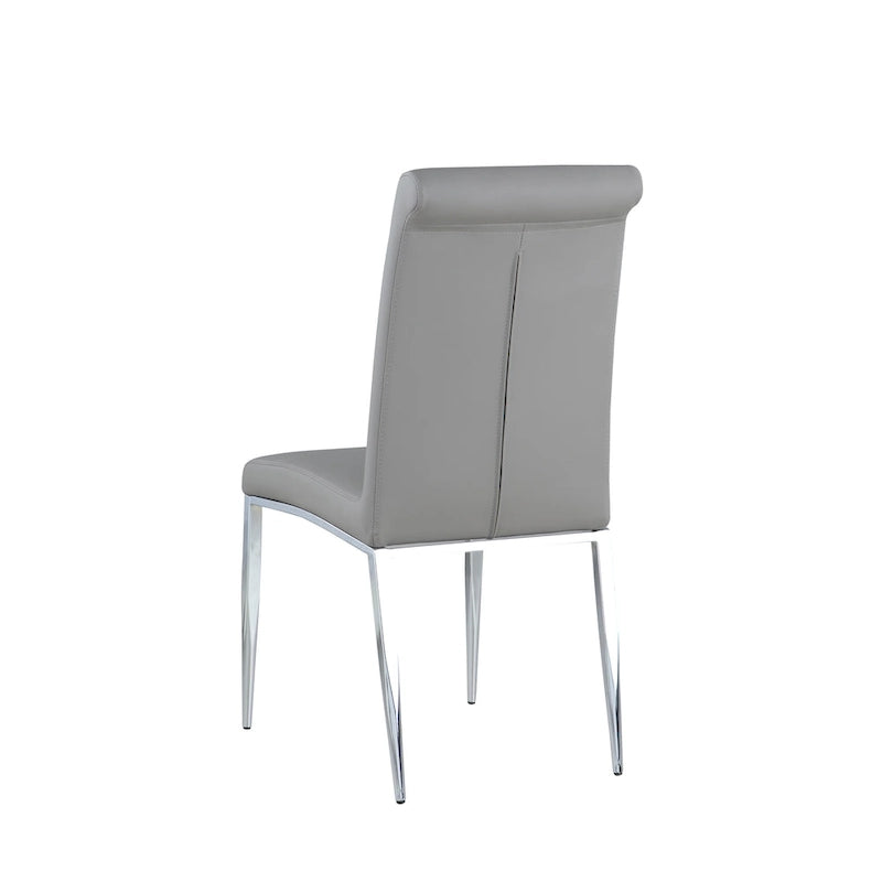 Somette Contemporary Upholstered Cantilever Side Chair, Set of 4