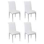 Somette Contemporary Upholstered Cantilever Side Chair, Set of 4