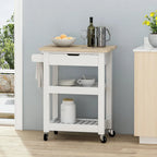 Dade Kitchen Cart with Wheels by Christopher Knight Home