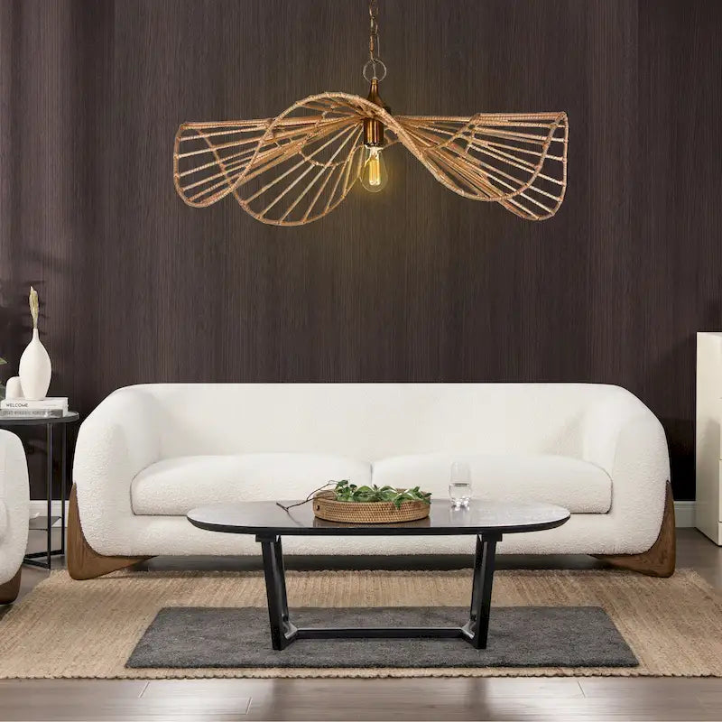 90.5 Sherpa Upholstered Sofa