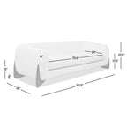 90.5 Sherpa Upholstered Sofa