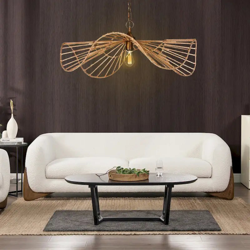 90.5 Sherpa Upholstered Sofa