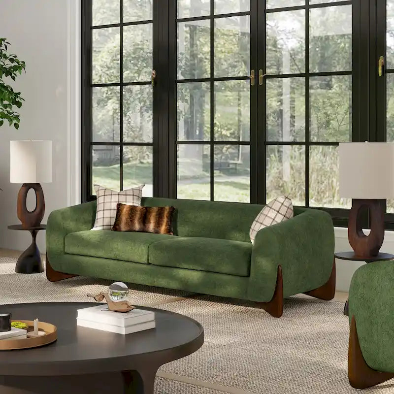 90.5 Sherpa Upholstered Sofa