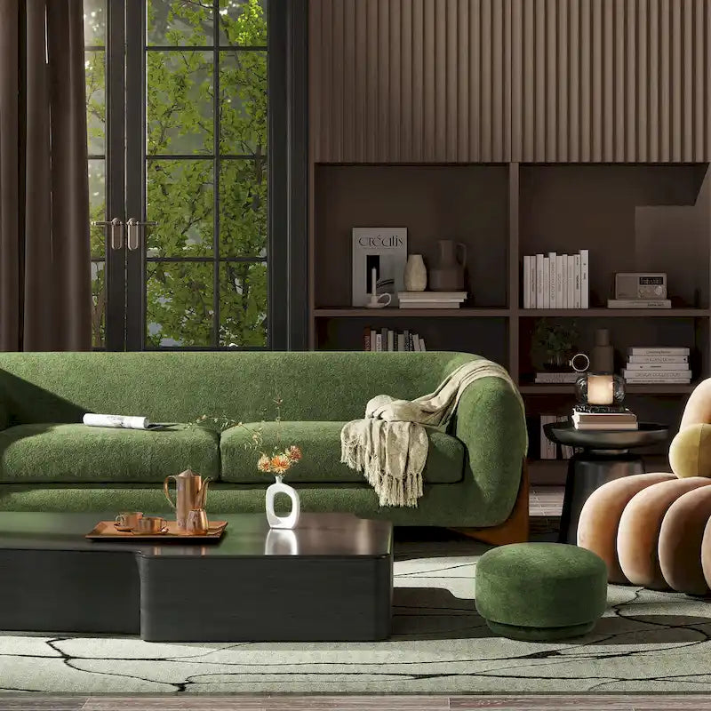 90.5 Sherpa Upholstered Sofa
