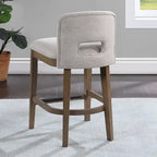 Tabouret de comptoir en bois massif Bayonne