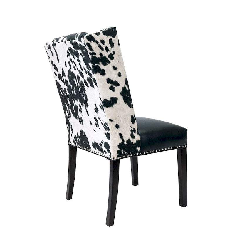 Sole Designs Rexford Wingback Leather Upholstered Nailhead Dining Chairs Set Of 2 - n/a