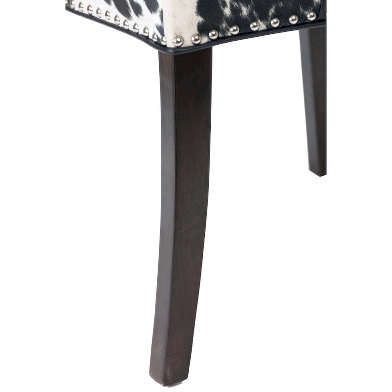 Sole Designs Rexford Wingback Leather Upholstered Nailhead Dining Chairs Set Of 2 - n/a