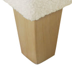 HomePop Sherpa Upholstered Storage Bench - Cream