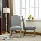 Roundhill Furniture Mod Urban Solid Wood Upholstered Parson Chairs (Set of 2)