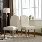 Roundhill Furniture Mod Urban Solid Wood Upholstered Parson Chairs (Set of 2)