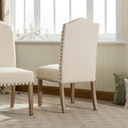 Roundhill Furniture Mod Urban Solid Wood Upholstered Parson Chairs (Set of 2)