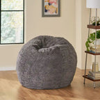 Pouf d'hiver en fausse fourrure Greyrock Modern Glam par Christopher Knight Home