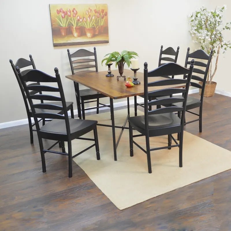 Solid Hardwood Ladder Back Dining Chair