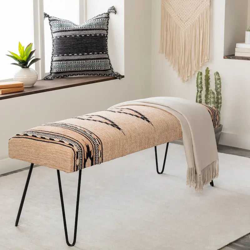 Banc rembourré de style moderne du sud-ouest Avril