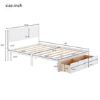 Modern Platform Bed with Under-bed Drawer