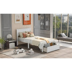 Modern Platform Bed with Under-bed Drawer