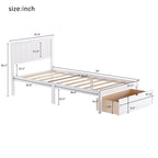 Modern Platform Bed with Under-bed Drawer