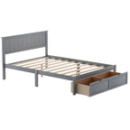 Modern Platform Bed with Under-bed Drawer