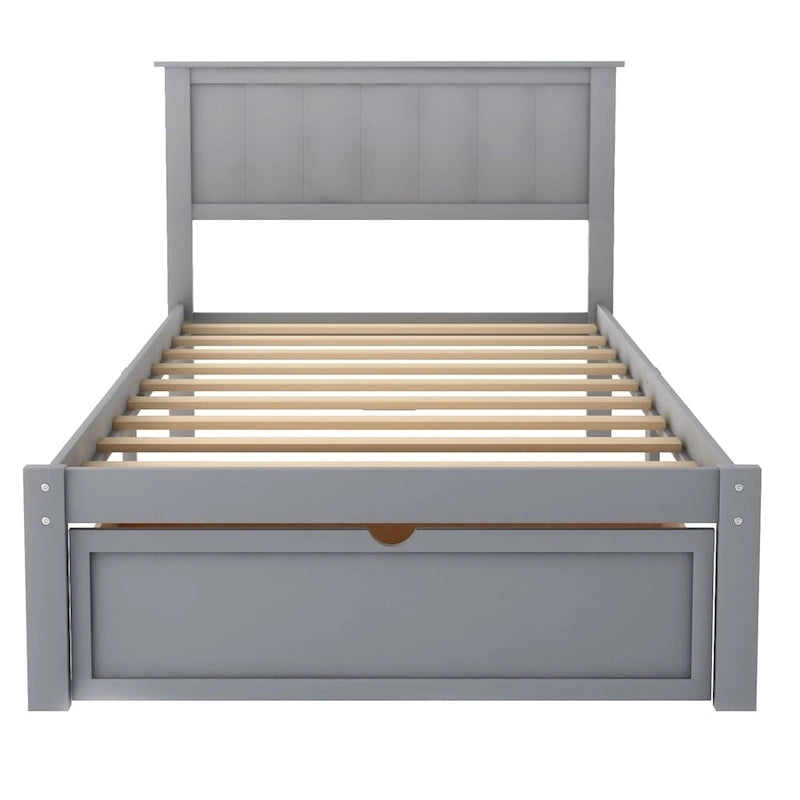Modern Platform Bed with Under-bed Drawer