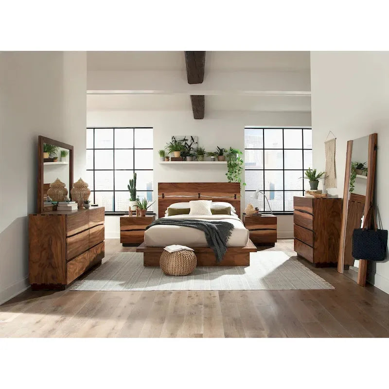Bed in Smokey Walnut And Coffee Bean