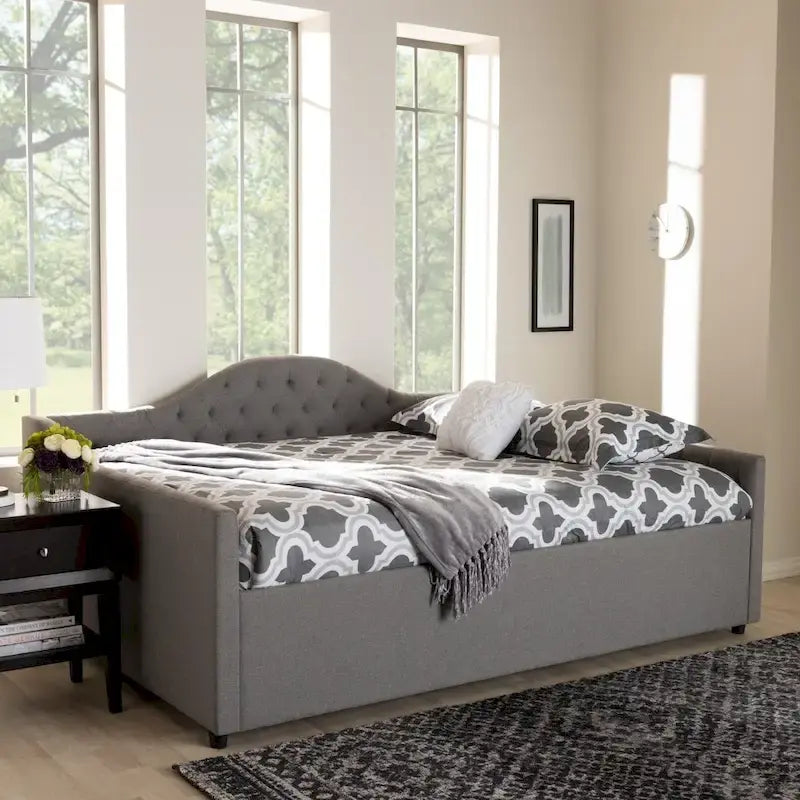 Contemporary Fabric Upholstered Daybed by 